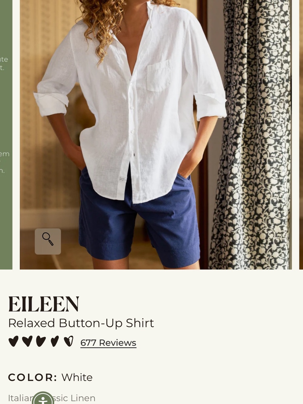 Frank & Eileen White Linen Shirt - Picture 6 of 6
